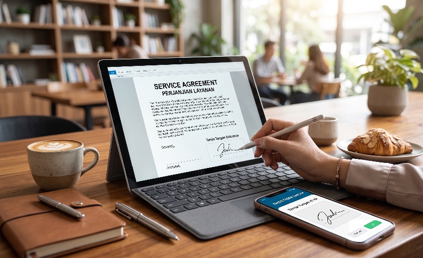 Tanda Tangan di HP atau Laptop, Mana yang Lebih Praktis