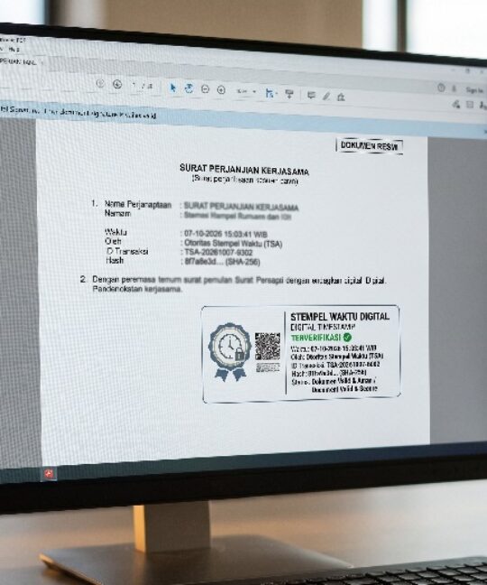 Stempel Waktu Dokumen Bukti Kapan Tanda Tangan Dibubuhkan